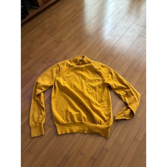 SANDRO PARIS Women's Designer Pullover Sweater Medium Yellow Long Sleeve - Picture 1 of 6